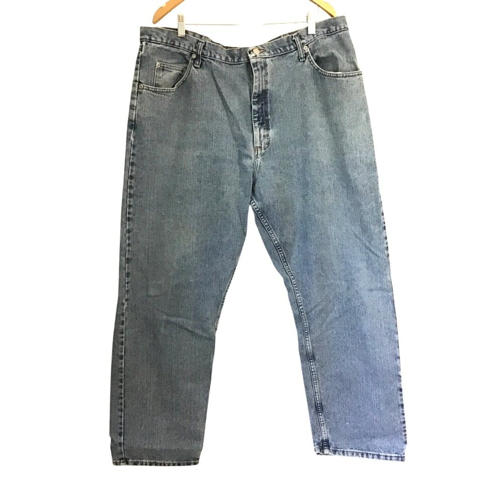 WRANGLER - LIGHT WASH STRAIGHT LEG MEN'S JEANS SIZE 42X30